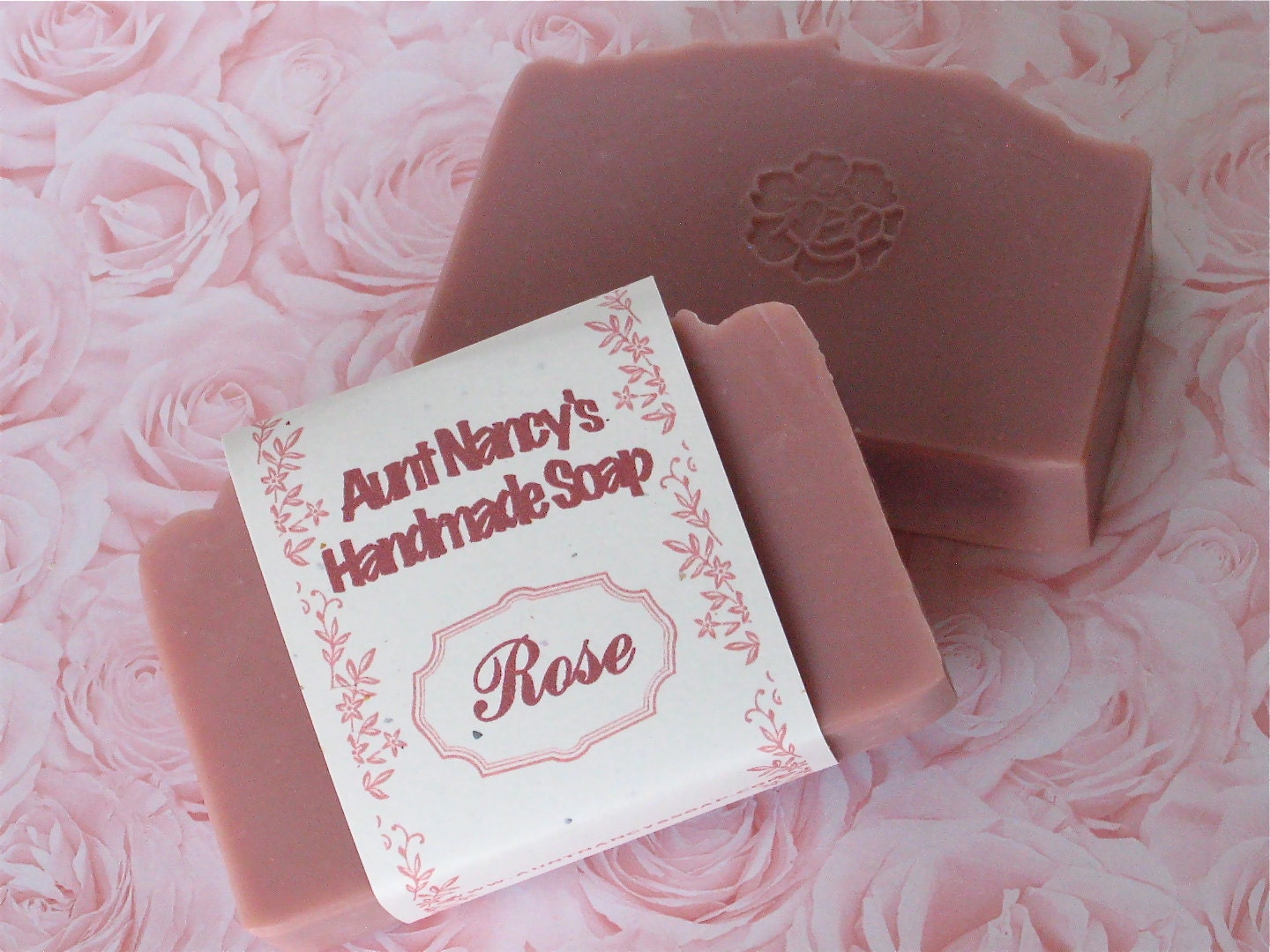 Rose Handmade Soap Mild Gentle Homemade Soap Scented with