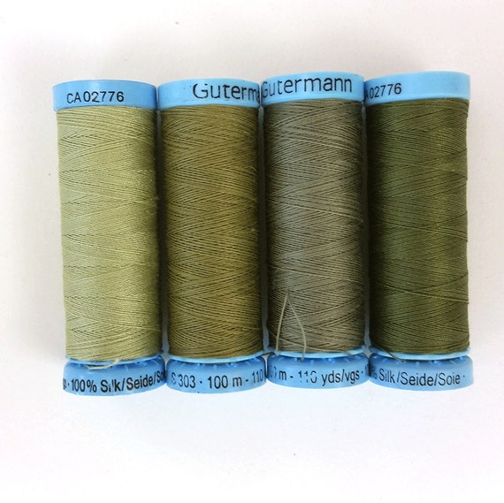 100 Silk Thread Gutermann Sage Green