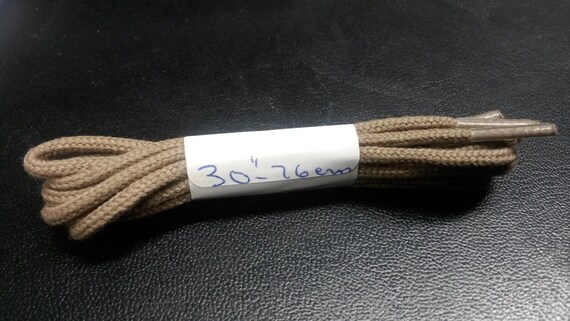 tan round shoe laces