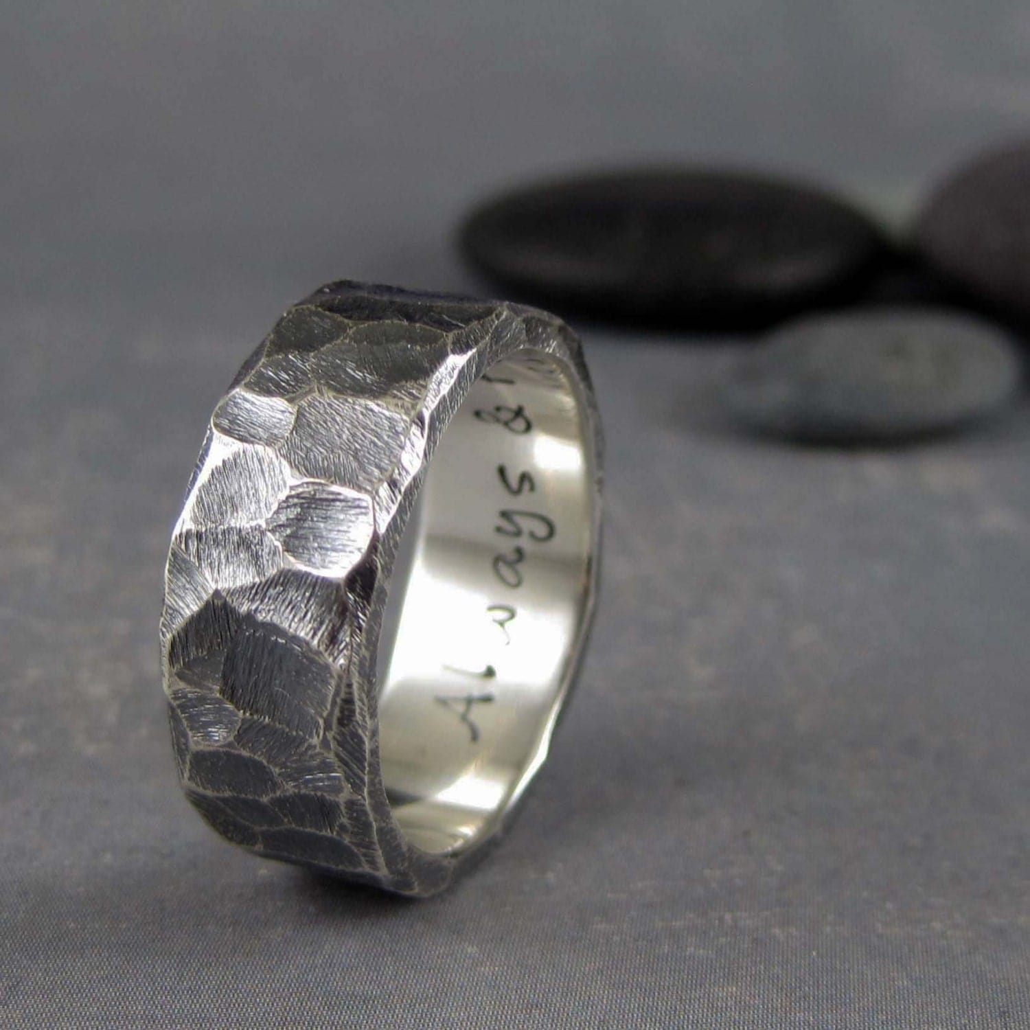 Rustic Mens Wedding Rings 9