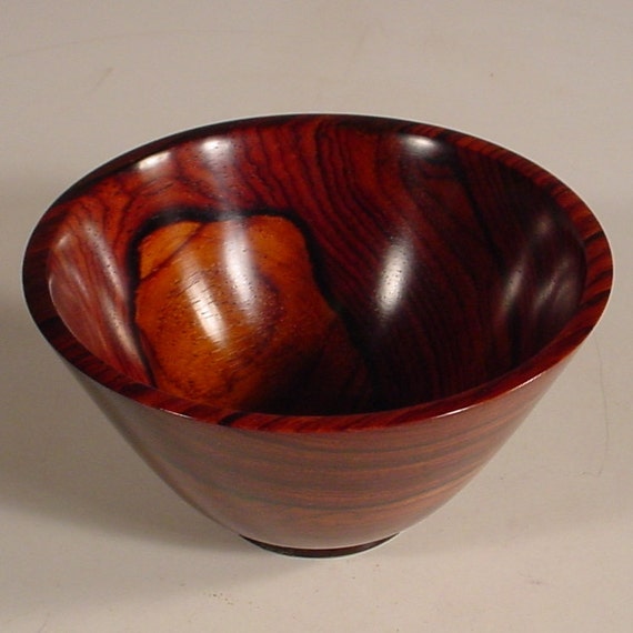 Exotic Cocobolo Rosewood Wood Bowl Wooden Bowl Number 5883