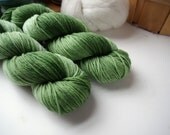 DK Weight Yarn, Hand Dyed Superwash Merino Wool, 310 yards/100 Grams, The Grass Is Always Greener