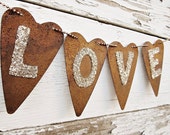 Rustic Chic Wedding Decor, Rustic Wedding Decor, Vintage Wedding Decor, Wedding Banner, Rustic Chic Wedding Garland, Prairie Style Wedding