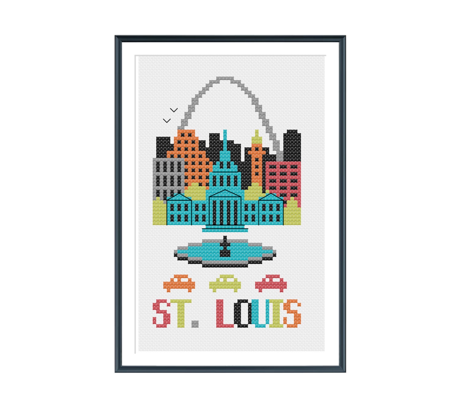 St. Louis Cross Stitch Pattern Instant Download