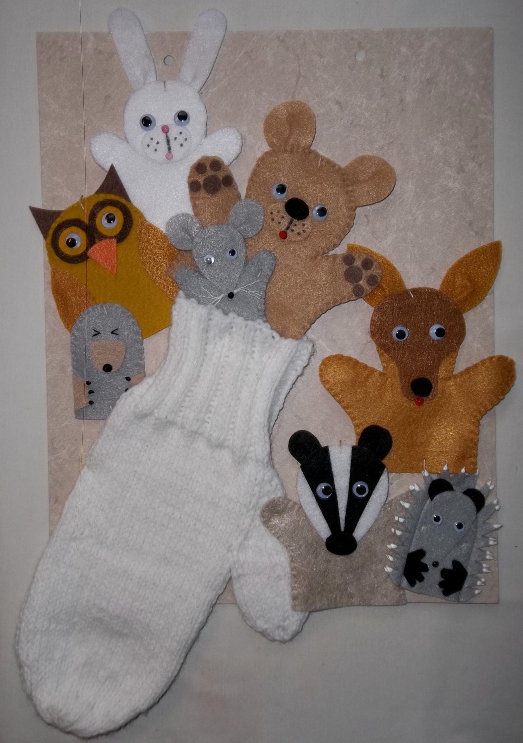 The Mitten Finger Puppet Set