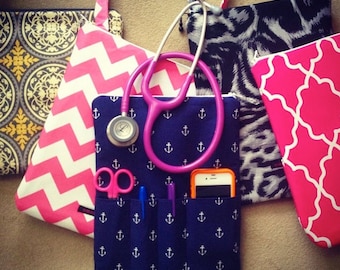 NURSING PURSE / AnyCase - plain stethoscope case, organizer - you choose the color! - (for RN nurses, teachers, moms, kids) nurse and purse)