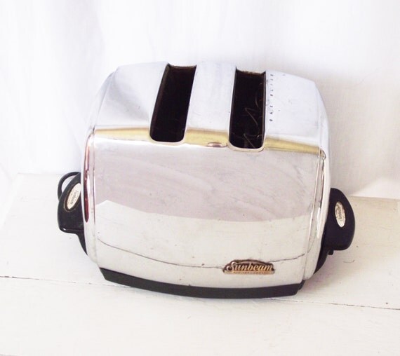 Vintage Toaster Sunbeam T35 Deco Chrome Radiant Control