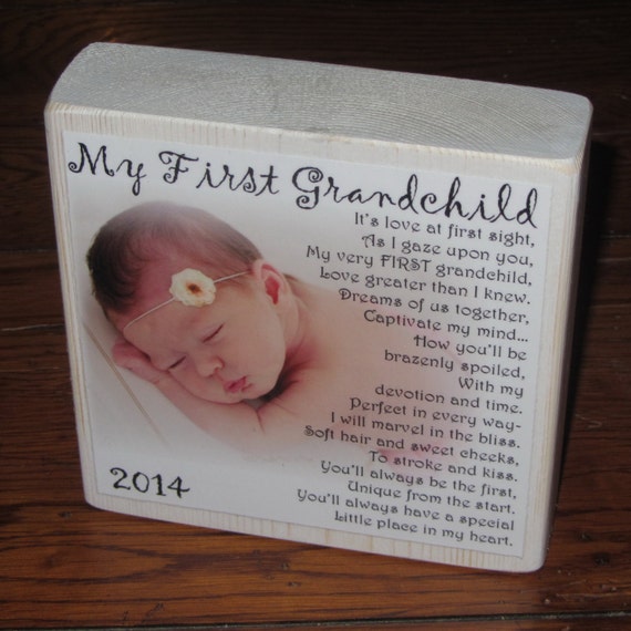 Download First Grandchild Poem for GRaNDPA PERSoNALIZED Larger Photo