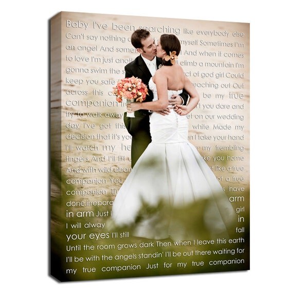 Cotton Anniversary Gift Personalized canvas by GeezeesCustomCanvas