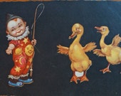 Antique Italian Circus Postcard