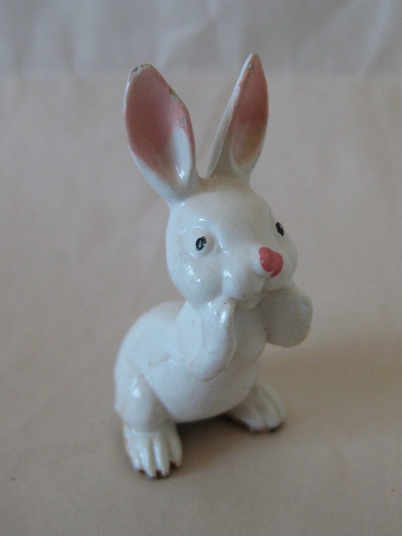 plastic easter bunny figurine