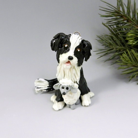 border collie ornaments figurines