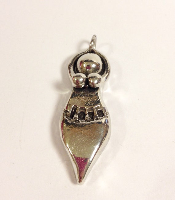 Cesarean birth goddess pendant, necklace original sculpture (birth art, c-section, doula, midwife, mother)