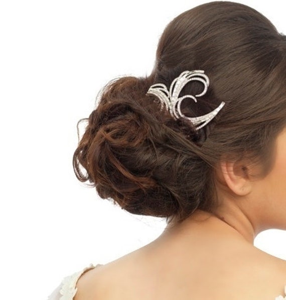 Art Deco wedding hair accessories crystal wedding by 