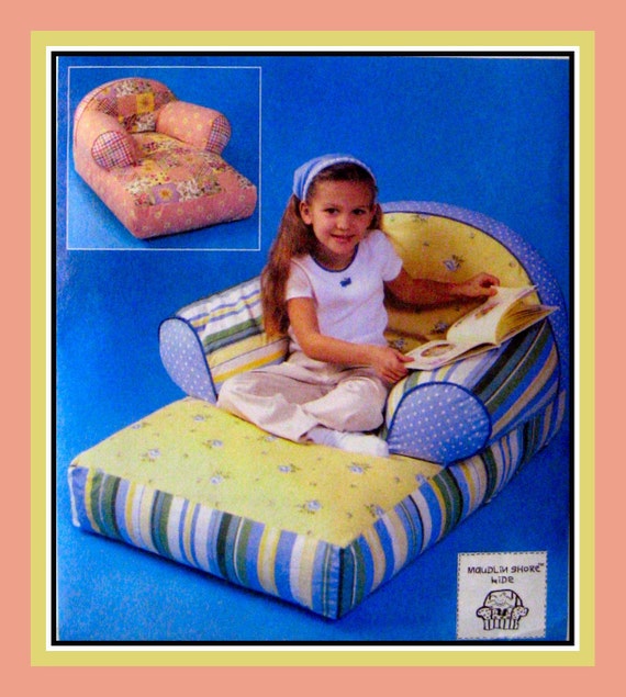 KIDS CHIC-Comfy Overstuffed Chaise Lounge-Designer Sewing