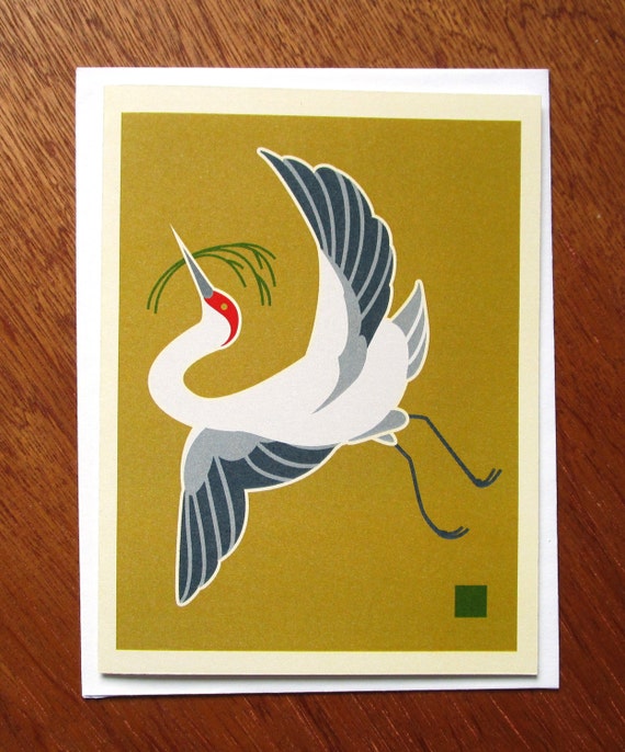 Crane Note Card