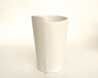 hand built porcelain vase ... cup ... vessel