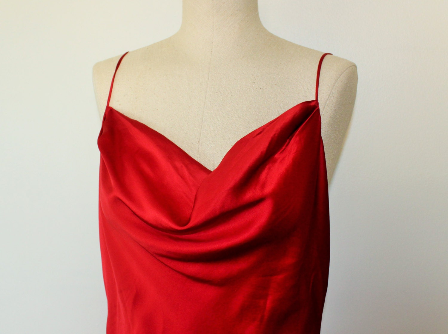 Red SIlk Nightgown