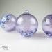 Blown Glass Ornament Suncatcher Ball Amethyst Ice Blossom Holiday Ornament