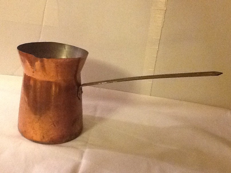 Vintage Copper Butter Warmer or Turkish Coffee Pot