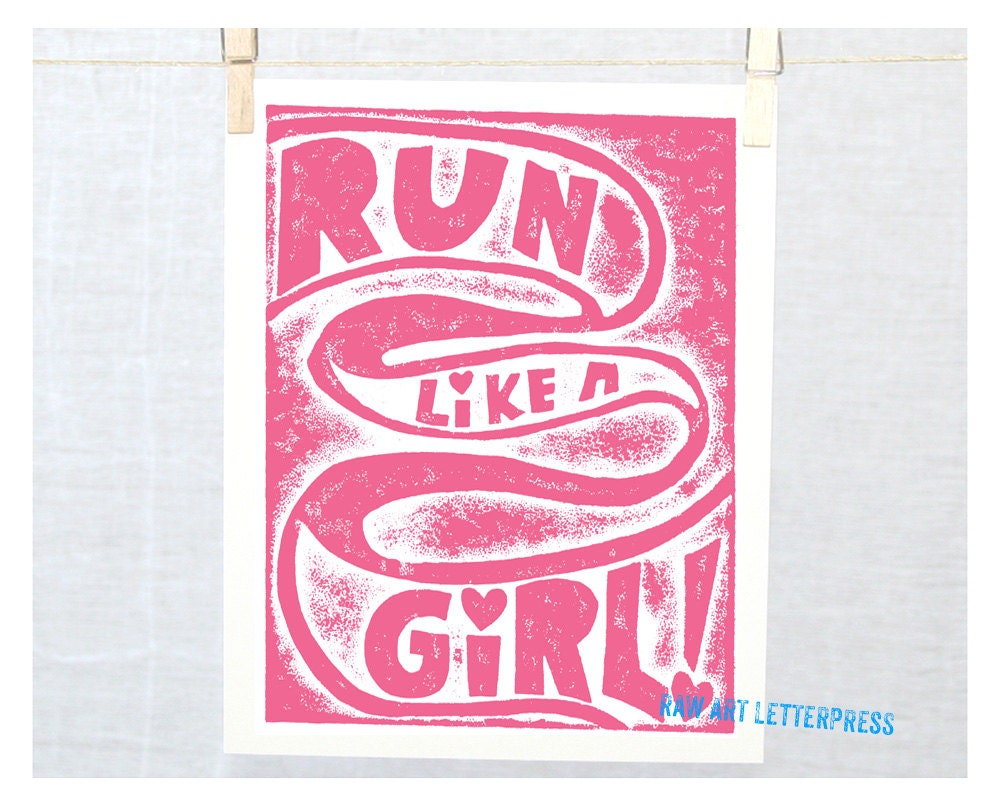 Girl Power Sports Inspirational Print Teenage Girls Sign