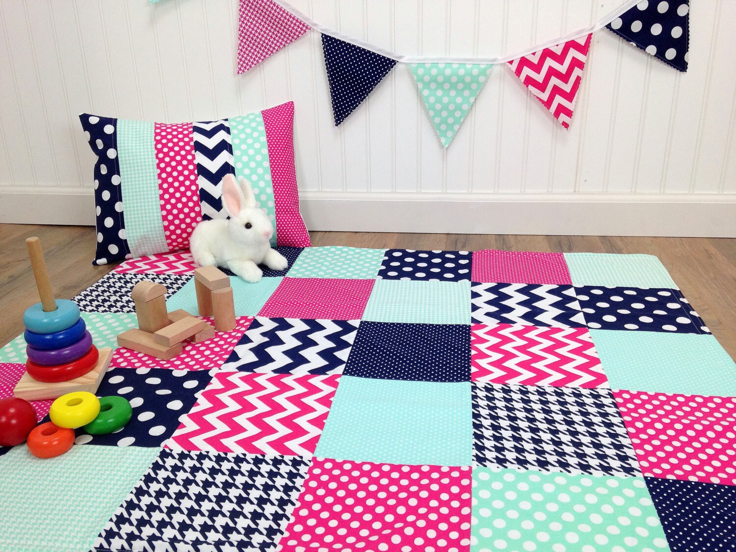 Baby Girl Blanket Minky Blanket Nursery Blanket Nursery