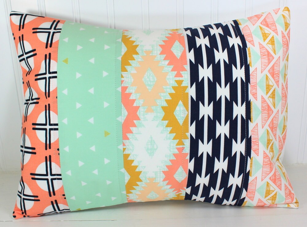 Pillow Cover Unisex Nursery Decor Patchwork Pillow Cover 12