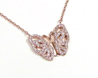 Popular items for gold butterfly necklace on Etsy