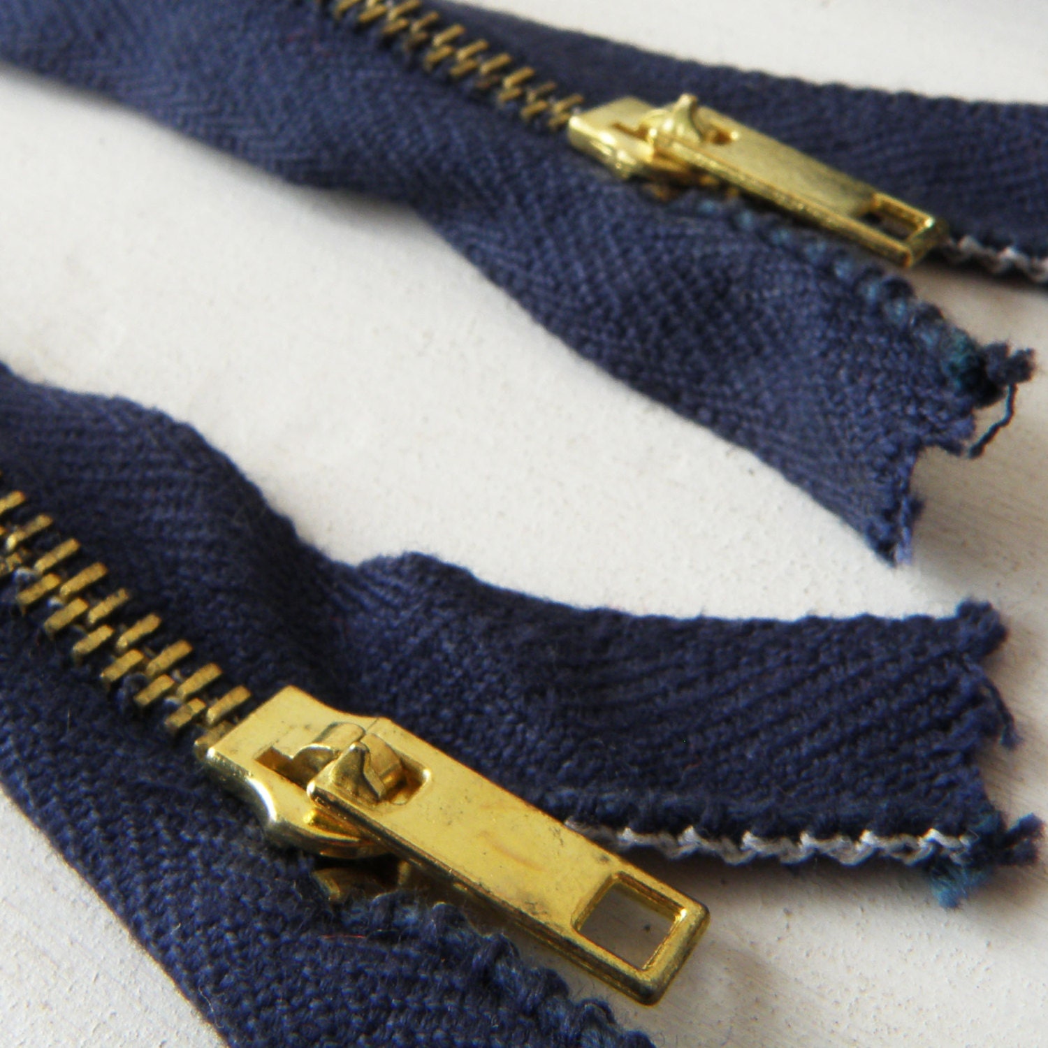 Vintage Navy 1950s Zipper / Metal Zippers / NOS from rakshniyavintage on Etsy Studio