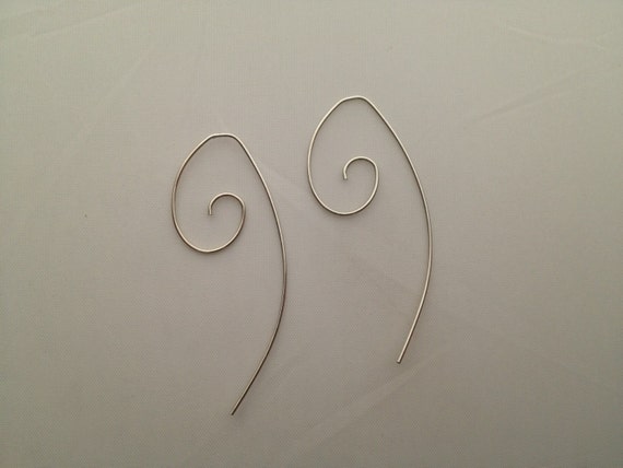Sterling Silver Wire Earrings Medium