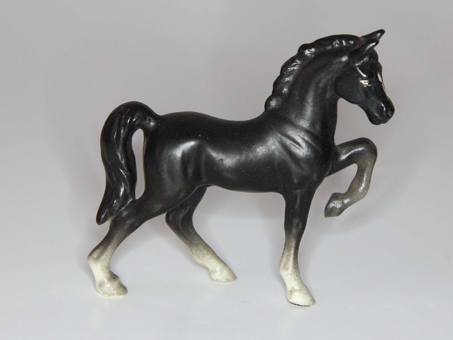 black stallion horse figurine