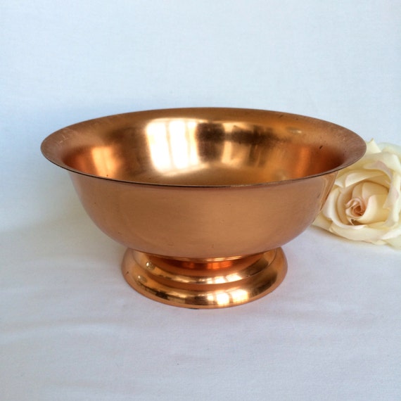 Copper planter Bowl Copper Craft Guild by EllasAtticVintage