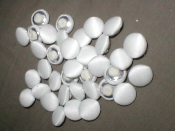 satin covered bridal buttons