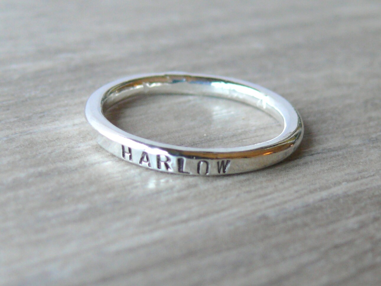 Personalized name ring sterling silver by WatchMeWorld on Etsy