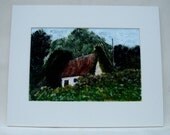 Cottage acrylic painting