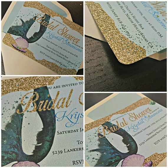 Mermaid Bridal Shower Invitations 7