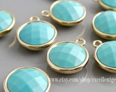 Elemental Gems Platinum Plated Choice of 15x8.5mm Turquoise Inlay & Gem Bar Necklace