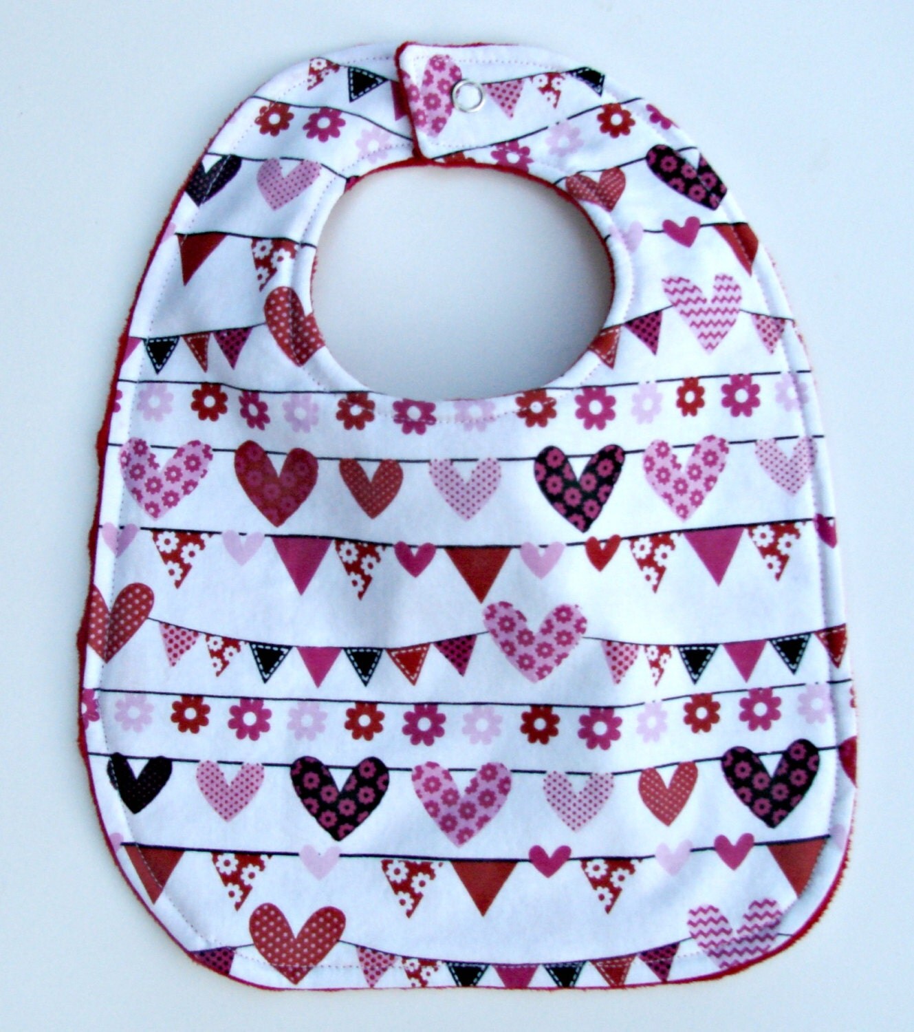 Baby Bib Valentines Day by KadydidDesigns on Etsy