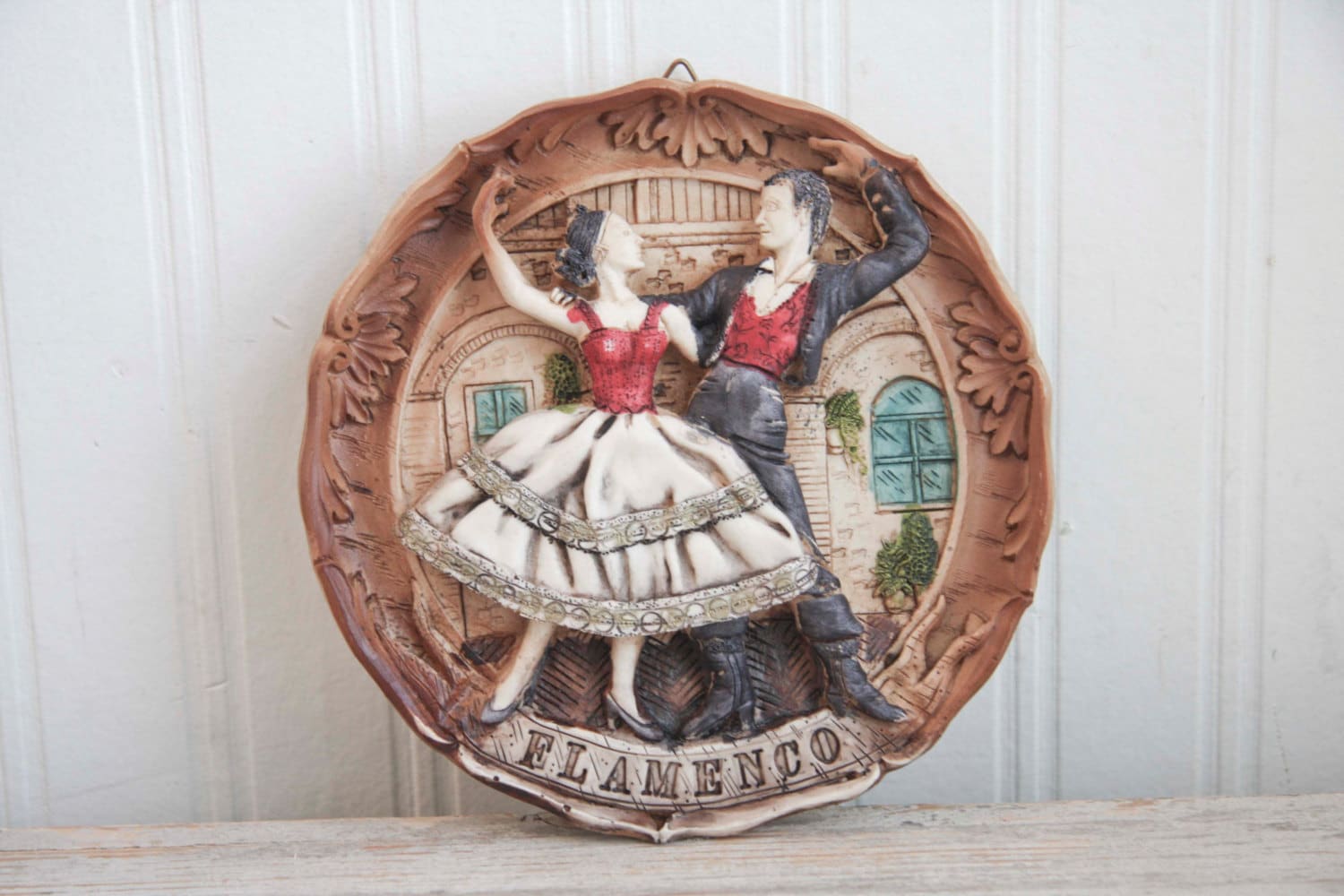 Vintage Flamenco Dancer Wall Hanging Spanish Decor by MollyFinds