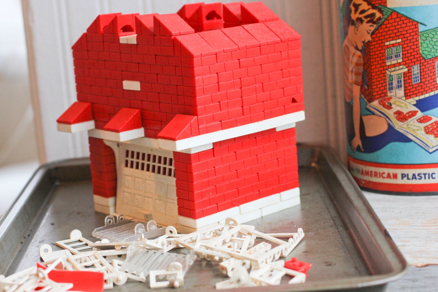 American Plastics Bricks by Elgo 725 Building Bricks