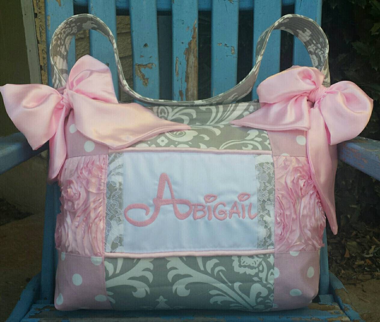 So Pretty and Elegant light pink new born baby girl diaper bag