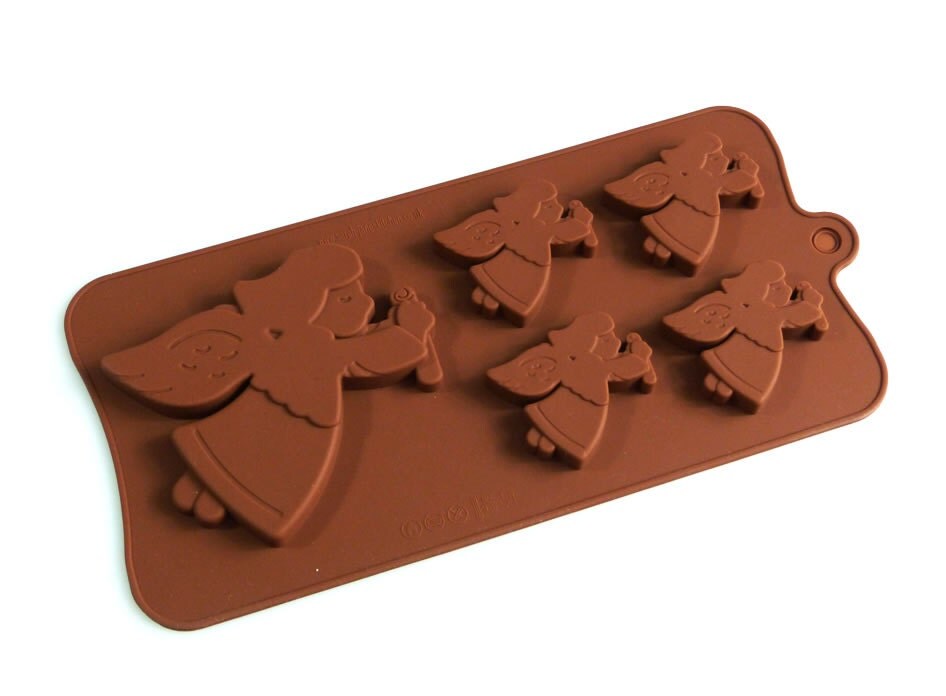 Christmas ANGELS Chocolate Silicone Mould Candy Cake Topper Silicon