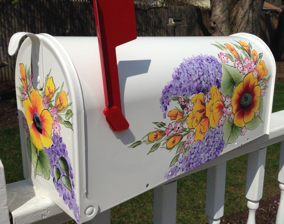 Items Similar To Hand Painted Mailbox Custom Ordered On Etsy   Il 570xN.761075589 Jxwh 