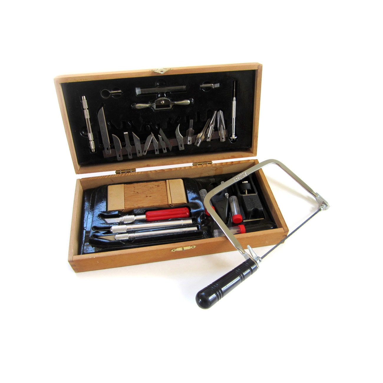 Vintage XActo Deluxe Hobby Craft Tool Set for by lakesidecottage