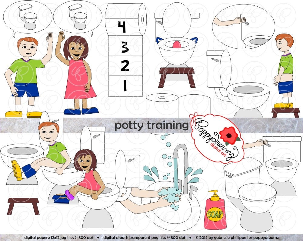 free clipart toilet training - photo #22