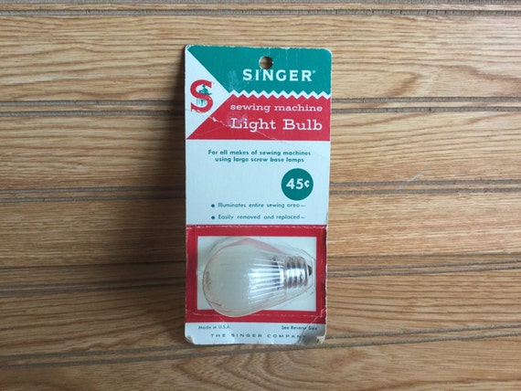 Vintage Singer Sewing Machine Light Bulb 10W by FindingYesterday