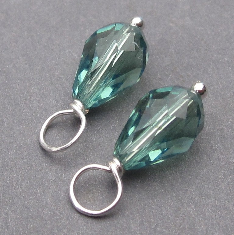 Swarovski Crystal Charms Erinite Blue Green Swarovski