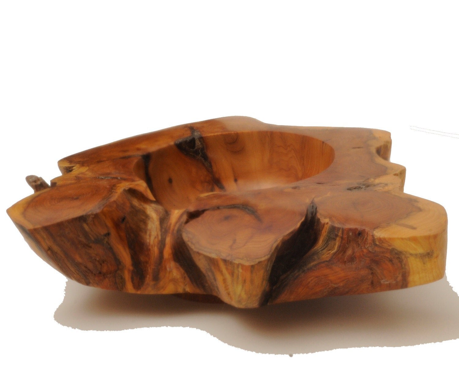 Art Bowl Turned Wood Bowl Yew Root Bowl Display Piece