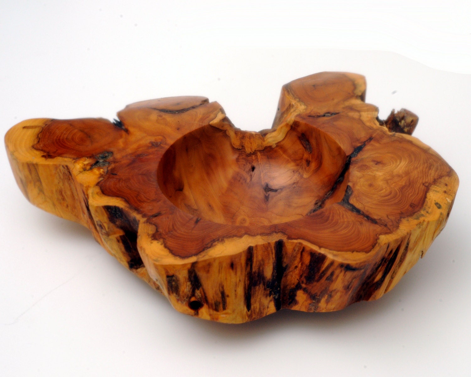 Art Bowl Turned Wood Bowl Yew Root Bowl Display Piece