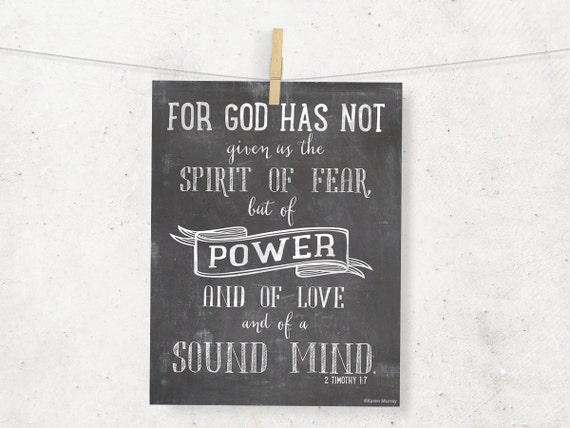 god has not given us a spirit of fear